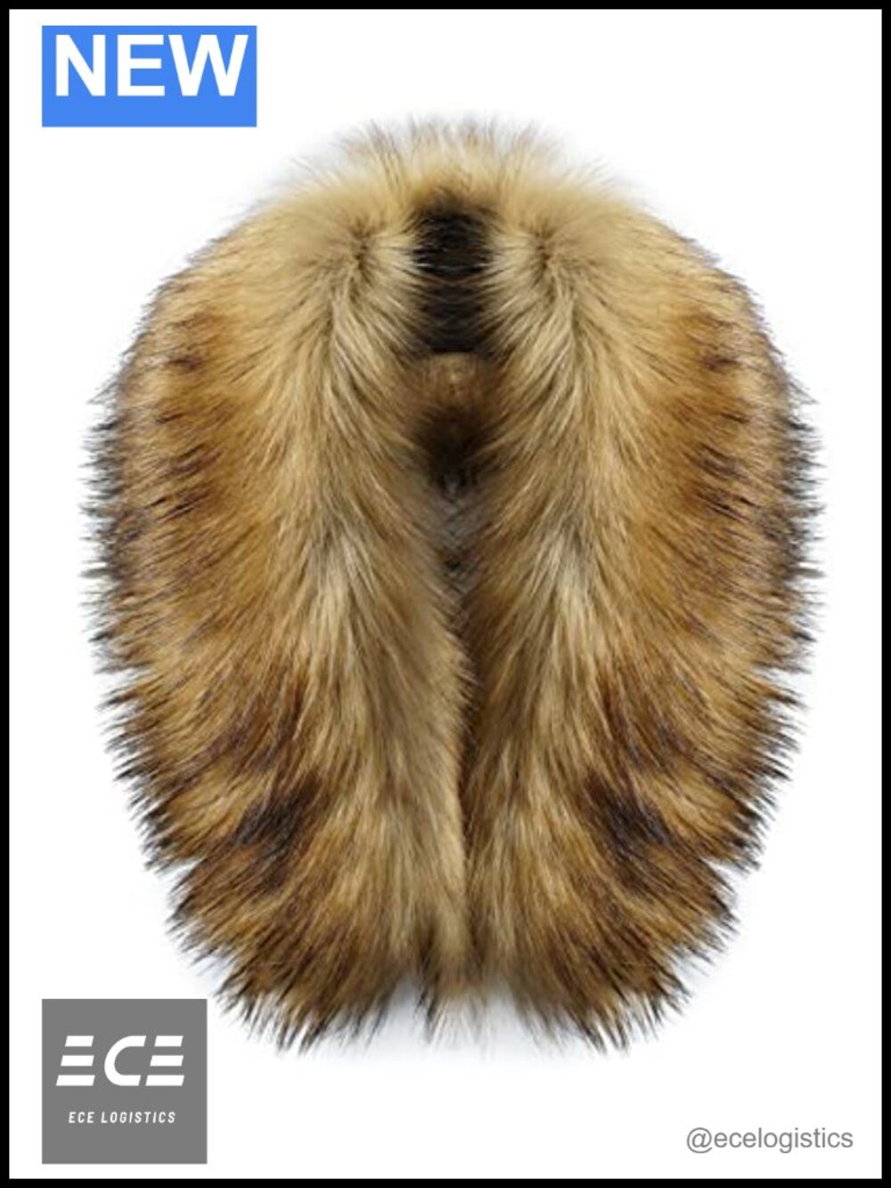 Faux Fur Collar Detachable Hood Trim Neck Warmer Scarf Shawl Wrap